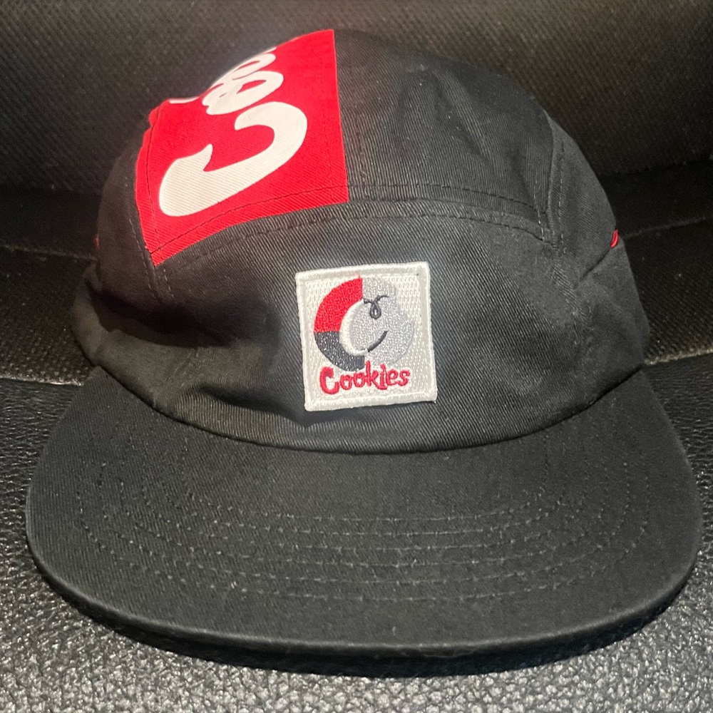 Cookies red and black 5 panel hat With pocket